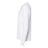 Next Level Sueded Long Sleeve Crew - White, L