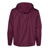 Independent Trading Co. Unisex Lightweight Windbreaker Full-Zip Jacket - Maroon, L