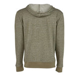 Next Level The Denim Fleece Hooded Zip - Military Green, Xs