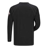 Bulwark Long Sleeve Henley - Black, S