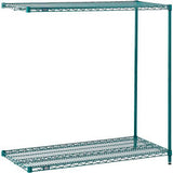 Nexel® 2 Shelf Poly-Green® Wire Shelving Unit Add On 24W X 18D X 34H