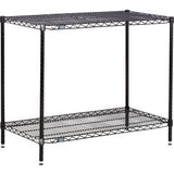 Nexel® 2 Shelf Black Epoxy Wire Shelving Unit Starter 30W X 18D X 34H