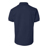 Hanes Youth Ecosmart Jersey Sport Shirt - Navy, Xl