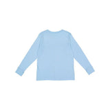 Lat Youth Fine Jersey Long Sleeve Tee - Light Blue, M