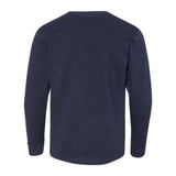 Lat Youth Fine Jersey Long Sleeve Tee - Navy, L