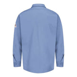 Bulwark Flame Resistant Excel Work Shirt Long Sizes - Light Blue, Mt