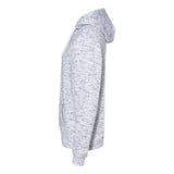 J. America Mlange Fleece Hooded Sweatshirt - White, S