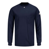 Bulwark Knit Long Sleeve T-Shirt - Navy, L
