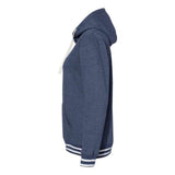 J. America Womens Relay Hooded Sweatshirt - Navy, M