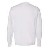 Comfortwash By Hanes Garment Dyed Long Sleeve T-Shirt With A Pocket - White, S