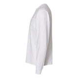 Comfortwash By Hanes Garment Dyed Long Sleeve T-Shirt With A Pocket - White, M