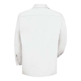 Red Kap Long Sleeve Uniform Shirt Long Size - White, Xl