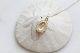 14k Gold Our Lady of Guadalupe Scalloped Necklace