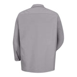 Red Kap Industrial Long Sleeve Work Shirt - Silver, L