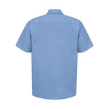 Red Kap Industrial Short Sleeve Work Shirt - Light Blue, M