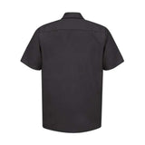 Red Kap Industrial Short Sleeve Work Shirt - Black, L