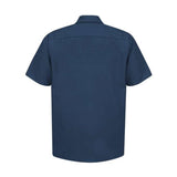 Red Kap Industrial Short Sleeve Work Shirt - Navy, S