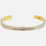 When I Let Go... Mixed Metals Cuff Bracelet