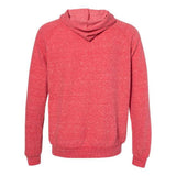 Jerzees Snow Heather French Terry Pullover Hood Sweatshirt - Red, L
