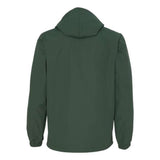 Independent Trading Co. Water-Resistant Hooded Windbreaker - Forest Green, M
