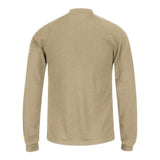 Bulwark Long Sleeve Henley Shirt- Cooltouch2 - Khaki, L