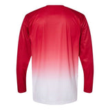 Badger Ombre Long Sleeve T-Shirt - Red, L