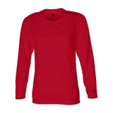 Badger Women'S B-Core Long Sleeve T-Shirt - Red, L