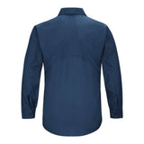 Red Kap Men'S Long Sleeve Mimix Work Shirt - Long Sizes - Navy, Lt