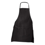 Liberty Bags Two-Pocket Butcher Apron - Black, One Size