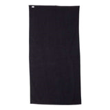 Carmel Towel Company Velour Beach Towel - Black, One Size