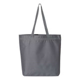 Liberty Bags Recycled Zipper Tote Charcoal, One Size