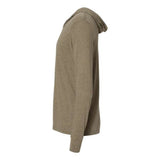 Next Level Unisex Triblend Hooded Long Sleeve Pullover - Military Green, Xs