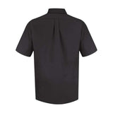 Red Kap Poplin Short Sleeve Dress Shirt - Black, M