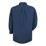 Red Kap Poplin Long Sleeve Dress Shirt - Navy, Xl