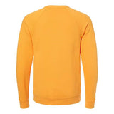 Bella + Canvas Unisex Sponge Fleece Raglan Crewneck Sweatshirt - Gold, S