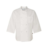 Chef Designs Three-Quarter Sleeve Chef Coat - White, M