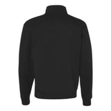 Jerzees Nublend Cadet Collar Quarter-Zip Sweatshirt - Black, S