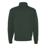 Jerzees Nublend Cadet Collar Quarter-Zip Sweatshirt - Forest Green, S