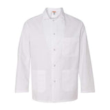 Chef Designs Gripper Front Short Butcher Coat - White, Xl