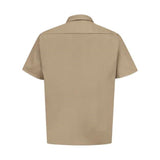 Red Kap Utility Short Sleeve Work Shirt - Khaki, M