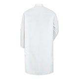 Red Kap Snap-Front Spun Polyester Butcher Coat - White, Xl