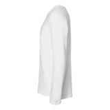 Lat Fine Jersey Long Sleeve Tee - White, M