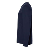 Lat Fine Jersey Long Sleeve Tee - Navy, M