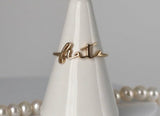 Fiat Ring in 14k Gold