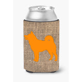 Shiba Inu Burlap And Orange Can Or Bottle Beverage Insulator Hugger