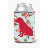 Boykin Spaniel Shabby Chic Blue Roses Can Or Bottle Beverage Insulator Hugger Bb1070