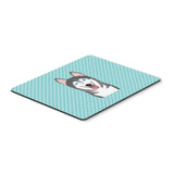 Caroline'S Treasures Checkerboard Blue Alaskan Malamute Mouse Pad/Hot Pad/Trivet (Bb1156Mp)