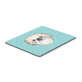 Caroline'S Treasures Checkerboard Blue Pekingese Mouse Pad/Hot Pad/Trivet (Bb1159Mp)
