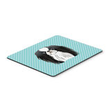 Caroline'S Treasures Checkerboard Blue Japanese Chin Mouse Pad/Hot Pad/Trivet (Bb1168Mp)