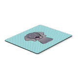 Caroline'S Treasures Checkerboard Blue Weimaraner Mouse Pad/Hot Pad/Trivet (Bb1169Mp)